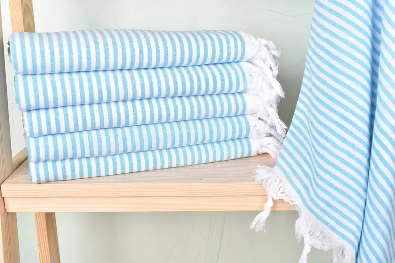 Bachelorette Party Favors, Spa Towel, 68x36 Cotton Striped Towel, Best Beach Towel, Bachelorette Party Gifts Bridesmaids, Wedding Day Gift For Bride - 1