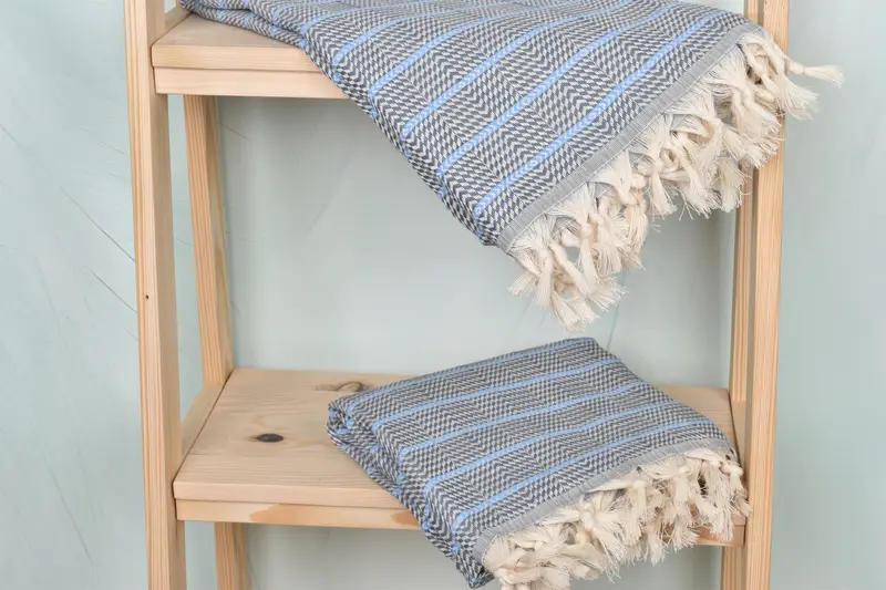 Turkish Towel USA, Bachelorette Party Gifts Bridesmaids, Housewarming Gift, 70x40 Cotton Striped Towel, Personalized Towel Gift, Employee Gifts - 5