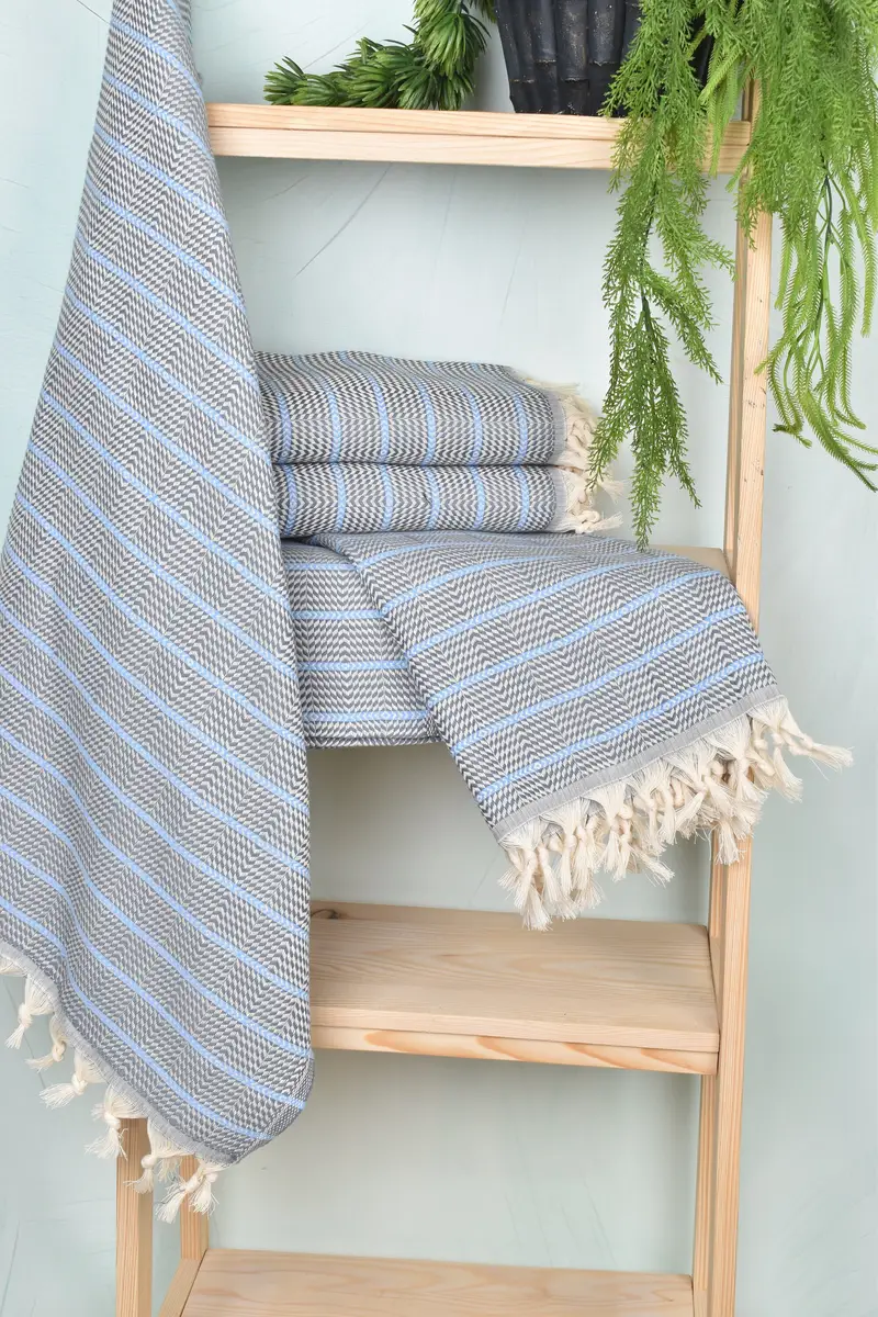 Turkish Towel USA, Bachelorette Party Gifts Bridesmaids, Housewarming Gift, 70x40 Cotton Striped Towel, Personalized Towel Gift, Employee Gifts - 6