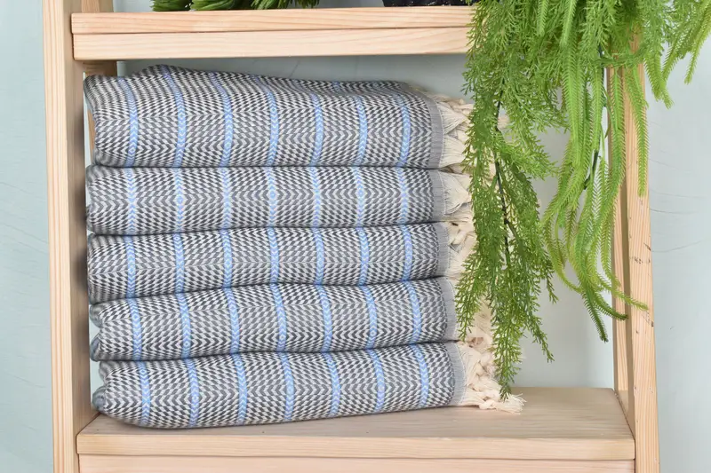 Turkish Towel USA, Bachelorette Party Gifts Bridesmaids, Housewarming Gift, 70x40 Cotton Striped Towel, Personalized Towel Gift, Employee Gifts - 1