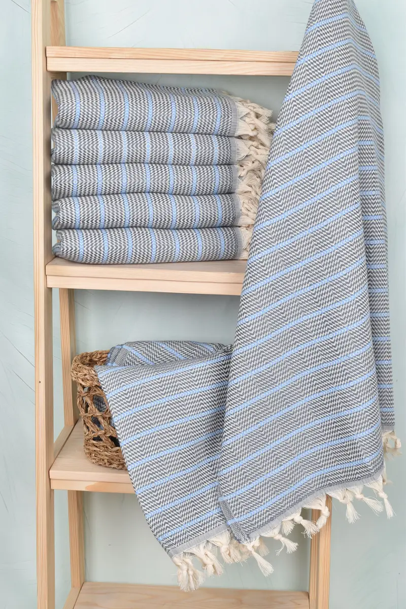 Turkish Towel USA, Bachelorette Party Gifts Bridesmaids, Housewarming Gift, 70x40 Cotton Striped Towel, Personalized Towel Gift, Employee Gifts - 3