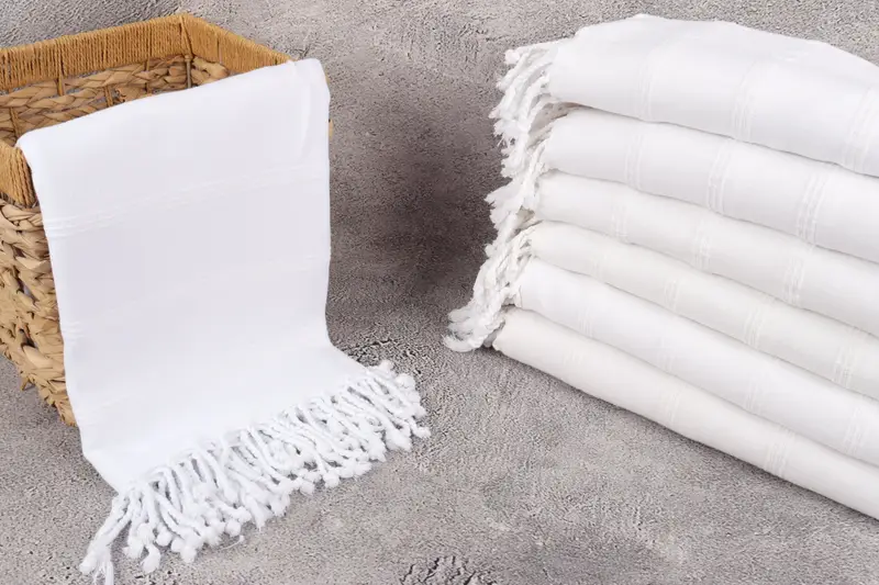 70x40 Cotton Stonewashed Towel, Bridal Shower Favors, Valentines Day Gift For Him, Handwoven Turkish bath towel, Sand-resistant towel, Soft towel - 3