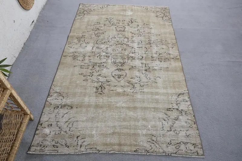 Alfombra Floral Verde, 1,1x1,8m Elegante Decoración para el Hogar