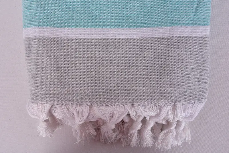 Beach towel, Peshtemal Towel USA, Bridal Shower Favors, Beach Size Towel, Organic towel, Merry Christmas Gifts, 64x40 Cotton Striped Terry Towel - 7