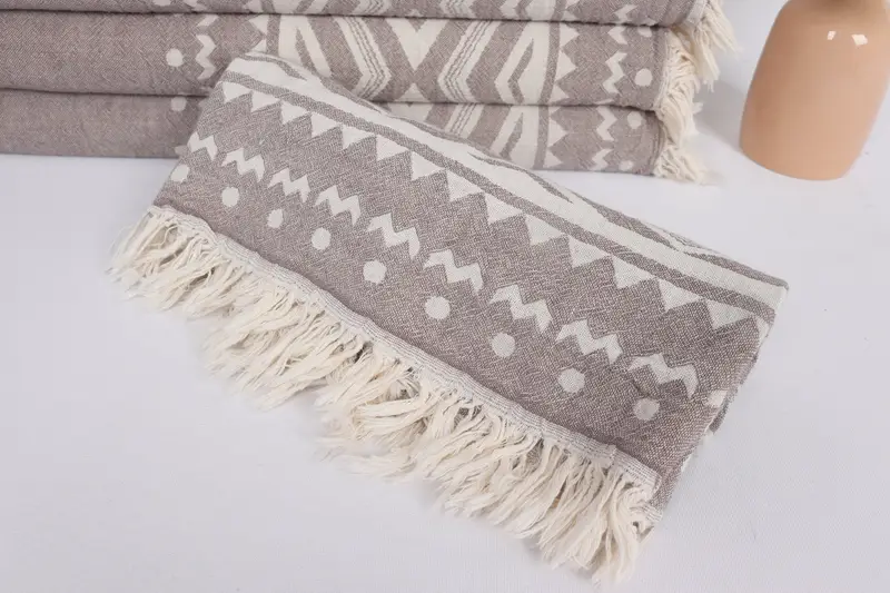 Turkish Towel Hand Towel, Personalized Gifts, Gym Towel, Grandma Gift, Personalized Kitchen Towel, Decorative Towel, 40x24 Cotton Plus Design Towel - 5