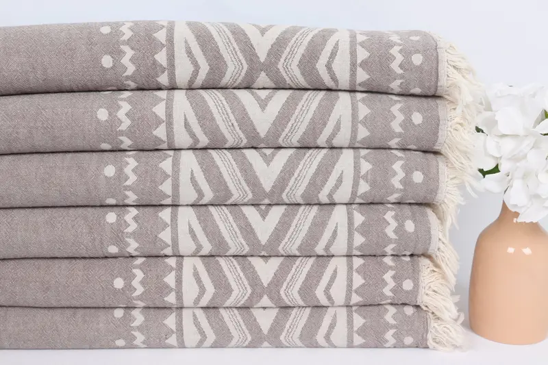 Turkish Towel Hand Towel, Personalized Gifts, Gym Towel, Grandma Gift, Personalized Kitchen Towel, Decorative Towel, 40x24 Cotton Plus Design Towel - 4