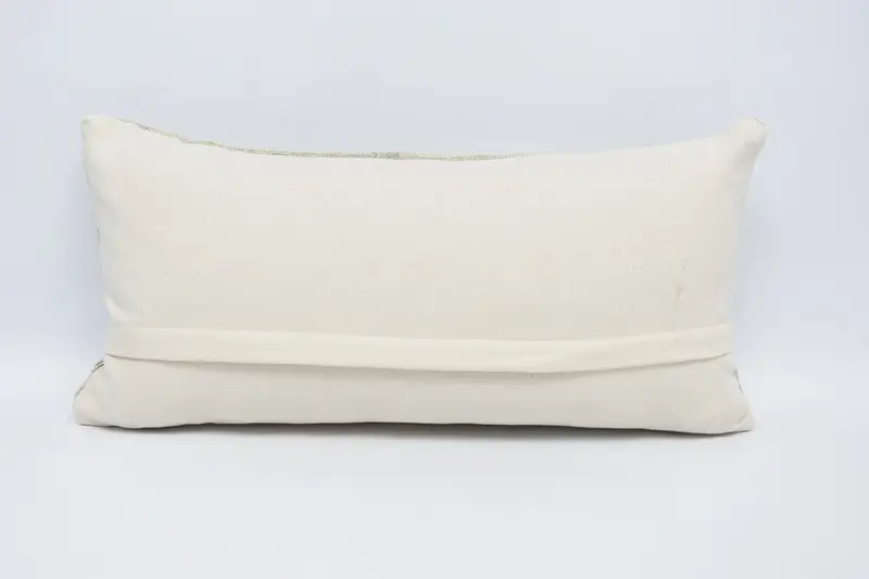 Seat Pillow Sham, Meditation Cushion Cover, Ethnical Kilim Rug Pillow, Vintage Pillow, 12x24 Beige Cushion, Pillow Cover, Pillow for Couch - 6