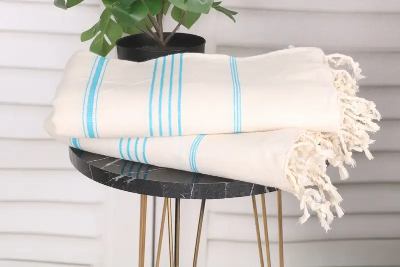 Personalized Towel, Turkish hand towel, Home Decor Towel, Scarf Towel, Gift For Wedding Day, 70x40 Linen Striped Towel, Bachelorette Party Favors - 3