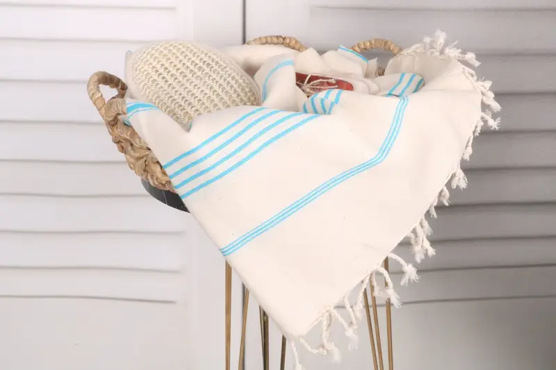Personalized Towel, Turkish hand towel, Home Decor Towel, Scarf Towel, Gift For Wedding Day, 70x40 Linen Striped Towel, Bachelorette Party Favors - 2
