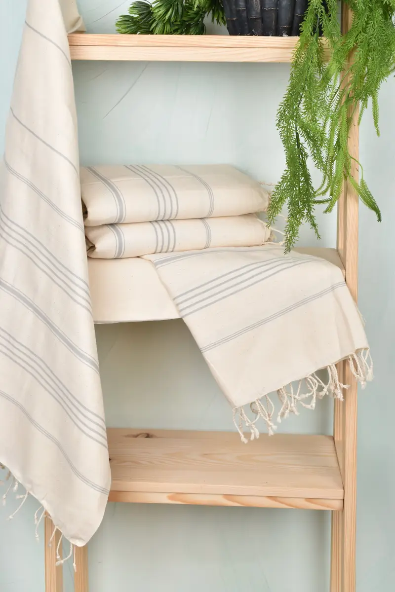 Turkish towel, Beach Theme Bachelorette Party Gifts, Personalized Beach Towel, Beach Towel Gift, 70x40 Linen Striped Towel, Halloween Gifts - 6