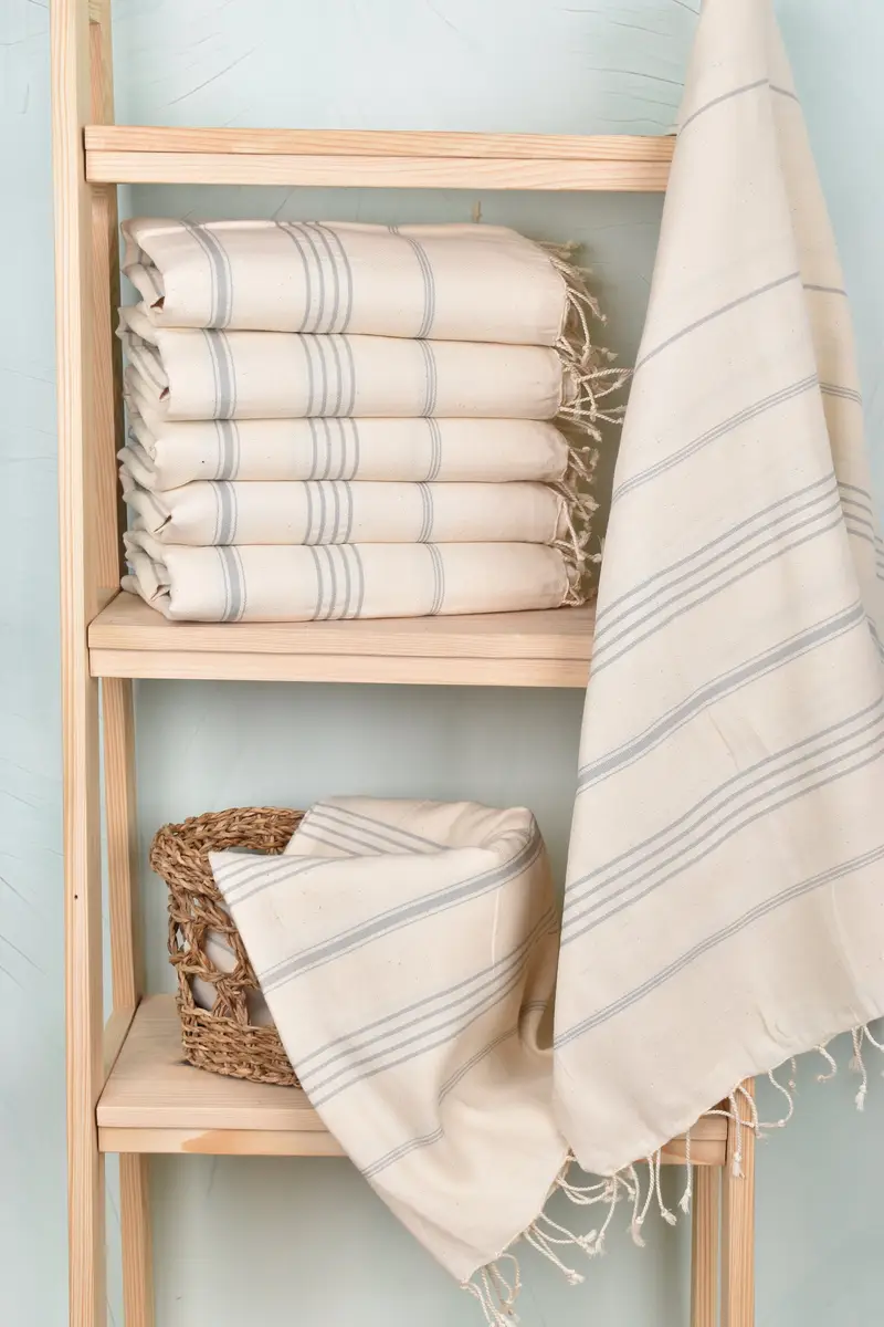 Turkish towel, Beach Theme Bachelorette Party Gifts, Personalized Beach Towel, Beach Towel Gift, 70x40 Linen Striped Towel, Halloween Gifts - 3