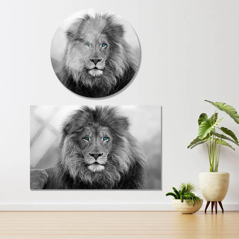Vahşi Aslan Kanvası: Çatı Katınız için Görkemli Yaban Hayatı Sanatı