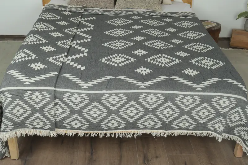 84x56 Cotton Kilim Towel, Xmas Gifts, Custom Wedding Gifts, Bachelorette Party Items, Spooky Bachelorette Party, Throw Blanket, Personalized Gifts - 8