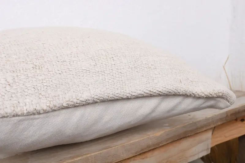Pillow for Couch, Cushion Cover, Ethnical Kilim Rug Pillow, Pattern Throw Pillow Sham, Kilim Pillow, Cozy Throw Cushion, 14x14 White Cushion Cover - 6