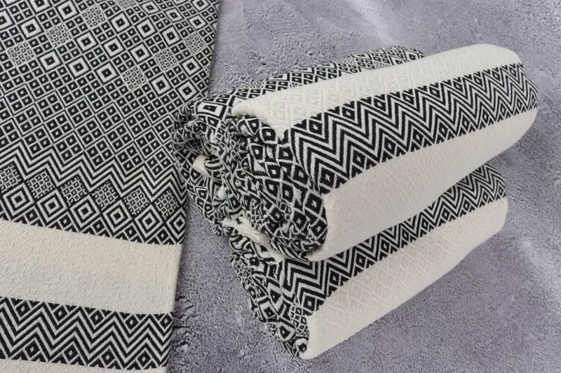 70x40 Cotton Diamond Towel, Organic towel, Turkish Towel Bulk, Custom Wedding Gifts, Gift For Coworker, Quick-Dry Beach Towel, Bachelor Party Favors - 8