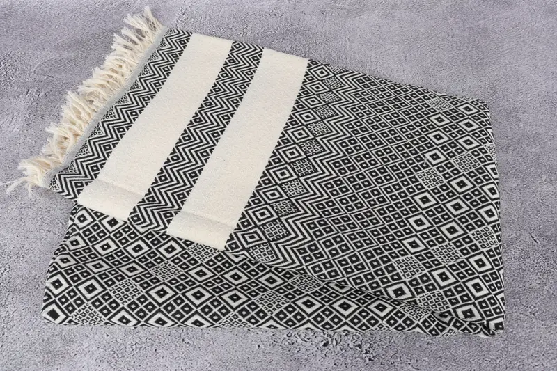 70x40 Cotton Diamond Towel, Organic towel, Turkish Towel Bulk, Custom Wedding Gifts, Gift For Coworker, Quick-Dry Beach Towel, Bachelor Party Favors - 6