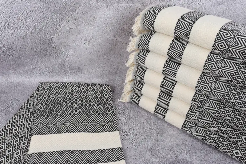 70x40 Cotton Diamond Towel, Organic towel, Turkish Towel Bulk, Custom Wedding Gifts, Gift For Coworker, Quick-Dry Beach Towel, Bachelor Party Favors - 2