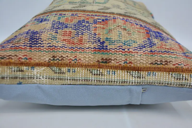 Gift Pillow, Kilim Pillow, 20x28 Beige Cushion Case, Throw Kilim Pillow, Sustainable Pillow Cover, Ethnic Pillow Cover Cushion, Pillow - 5
