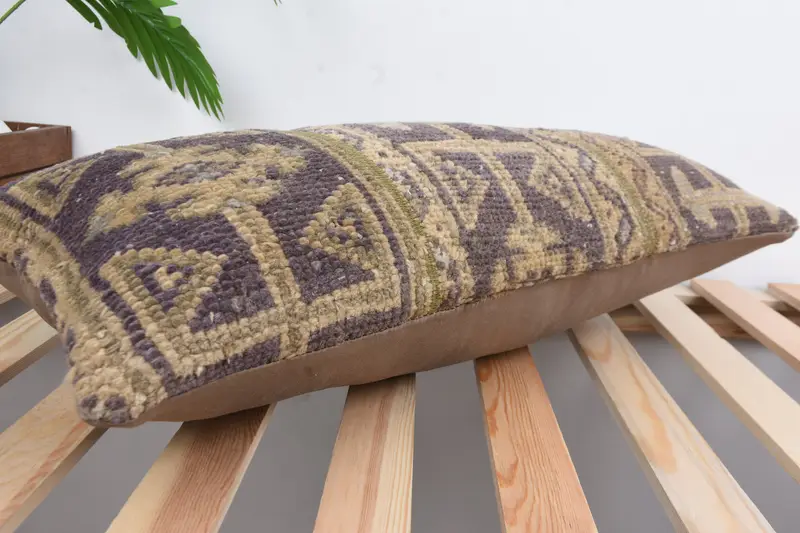 Nautical Throw Pillow Cover, Pillow Sham, Boho Pillow, 12x24 Blue Pillow, Aesthetic Pillow Case, Turkish Kilim Pillow, Pillow for Couch - 6