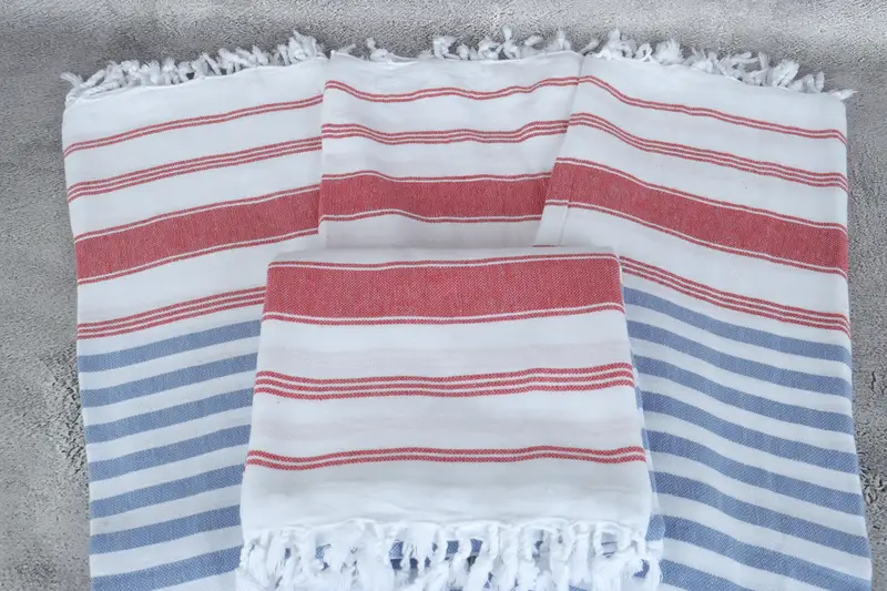 Summer Towel, Bachelorette Party Gifts, Organic Towel, Personalized Wedding Gift, Bachelorette Gifts, Bridesmaid Favors, 70x40 Cotton Striped Towel - 4
