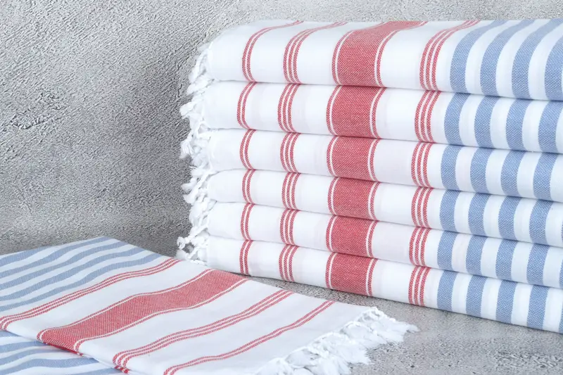Summer Towel, Bachelorette Party Gifts, Organic Towel, Personalized Wedding Gift, Bachelorette Gifts, Bridesmaid Favors, 70x40 Cotton Striped Towel - 2