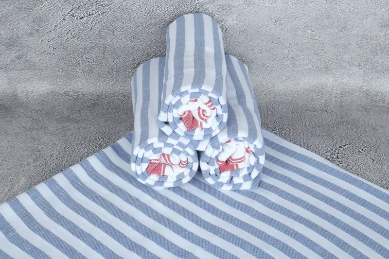 Summer Towel, Bachelorette Party Gifts, Organic Towel, Personalized Wedding Gift, Bachelorette Gifts, Bridesmaid Favors, 70x40 Cotton Striped Towel - 7