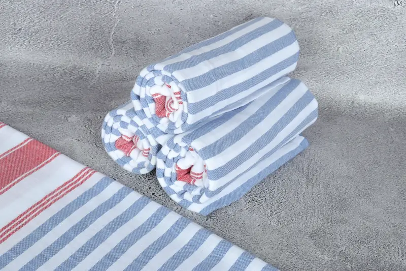 Summer Towel, Bachelorette Party Gifts, Organic Towel, Personalized Wedding Gift, Bachelorette Gifts, Bridesmaid Favors, 70x40 Cotton Striped Towel - 8