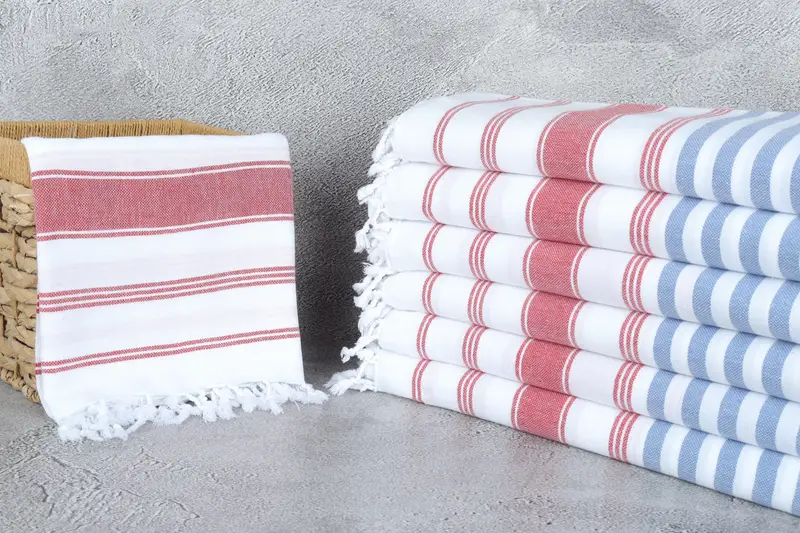 Summer Towel, Bachelorette Party Gifts, Organic Towel, Personalized Wedding Gift, Bachelorette Gifts, Bridesmaid Favors, 70x40 Cotton Striped Towel - 3