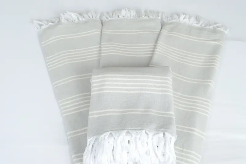 Shower Curtain, Custom Wedding Gifts, Extra Large Tablecloth, Custom Gift, 96x70 Cotton Striped Towel, Monogram Blanket, Bridesmaid Gifts - 5