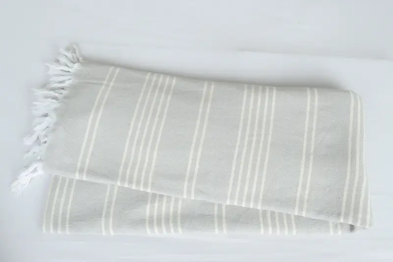 Shower Curtain, Custom Wedding Gifts, Extra Large Tablecloth, Custom Gift, 96x70 Cotton Striped Towel, Monogram Blanket, Bridesmaid Gifts - 6