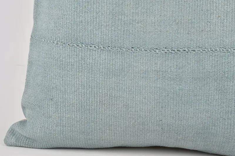 Pillow Sham, Handmade Kilim Cushion, 24x24 Gray Pillow Sham, Turkish Pillow, Home Decor Pillow, Handwoven Pillow Cover Cushion - 4
