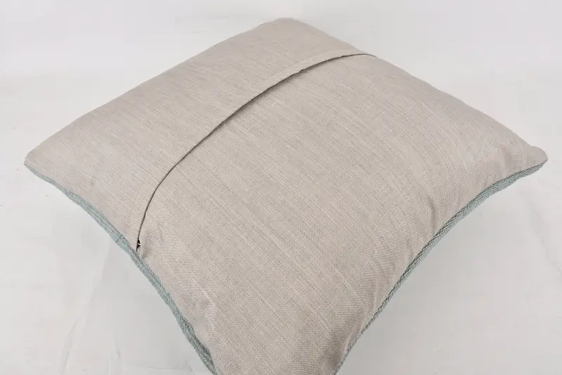 Pillow Sham, Handmade Kilim Cushion, 24x24 Gray Pillow Sham, Turkish Pillow, Home Decor Pillow, Handwoven Pillow Cover Cushion - 7