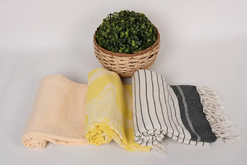 Personalized Gift, Turkish Towel Beach, Turkish beach towel, Eco-friendly Turkish peshtemal towel, Bathroom Towel, 70x40 Cotton Set of 8 Towel - 8
