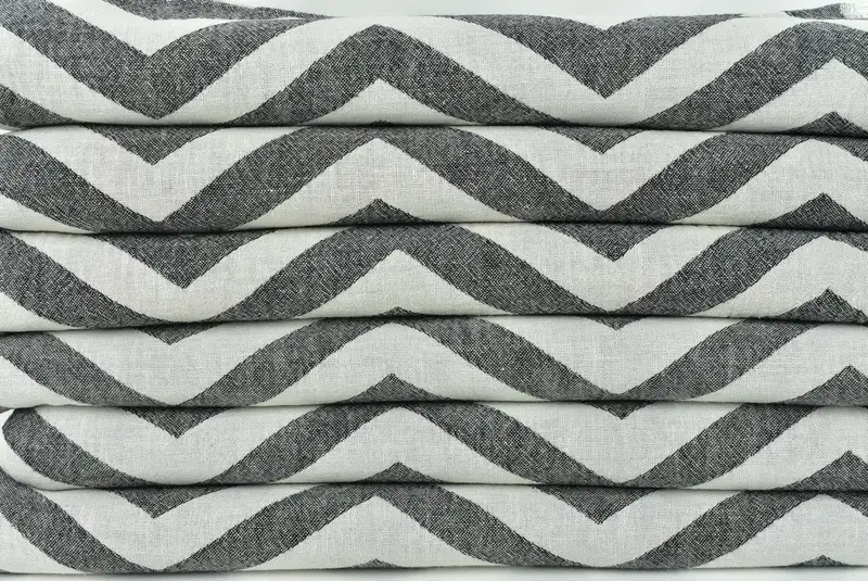 Embroidery Towels, 70x40 Cotton Zigzag Design Towel, Bath towel, Guest Towel, Sand-resistant Turkish towel for travel, Custom Gift, Best Beach Towel - 4