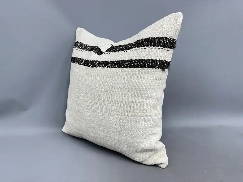 Interior Designer Pillow, Cushion Cover, Nomadic Pillow Cover, 24x24 White Cushion Case, Gift Pillow, Oriental Cushion Cover, Pillow for Couch - 3