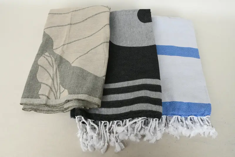 Housewarming Gift, Bridesmaid Gift Towel, Embroidered Beach Towel, Christmas Favors, Beach Towel Gift, 70x40 Cotton Set of 8 Towel, Peshtemal Towel - 8