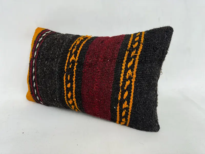 Pillow, Custom Cushion Case, 12x20 Brown Cushion Cover, Turkish Pillow, Wholesale Pillow, Handwoven Cushion, Boho Pillow Sham Cover, Gift Pillow - 4