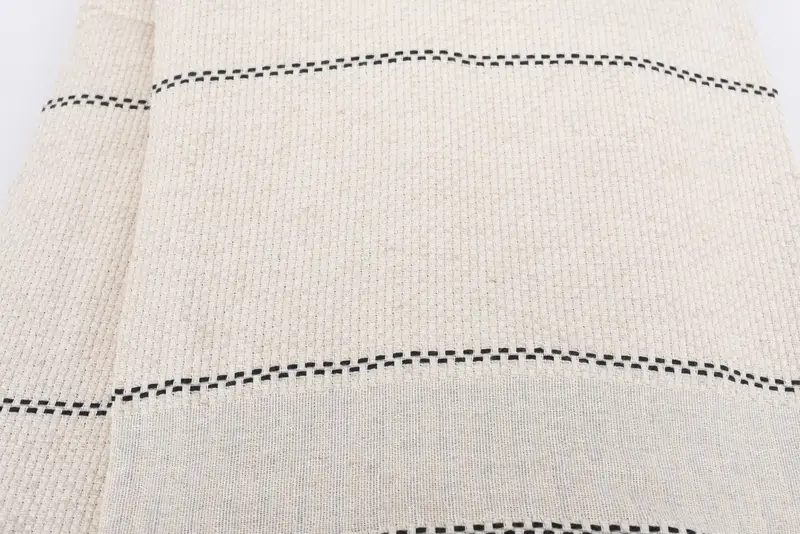 Custom Wedding Gift From Bridesmaid, Bachelorette Gifts, Bridal Shower Gift, Personalize Gift, 104x96 Linen Striped Towel, Woven Blanket - 4