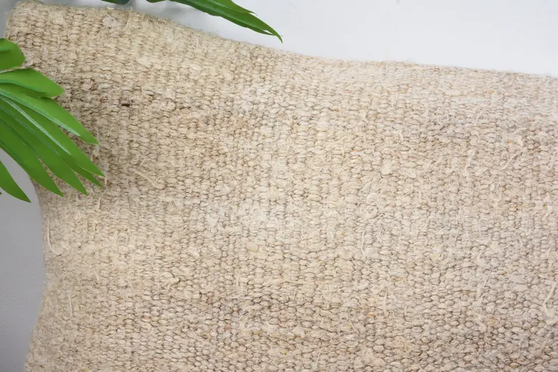 Cushion Cover, Kilim Pillow Cover, 12x20 Beige Cushion, Customized Cushion Cover, Antique Pillows, Vintage Kilim Throw Pillow - 2