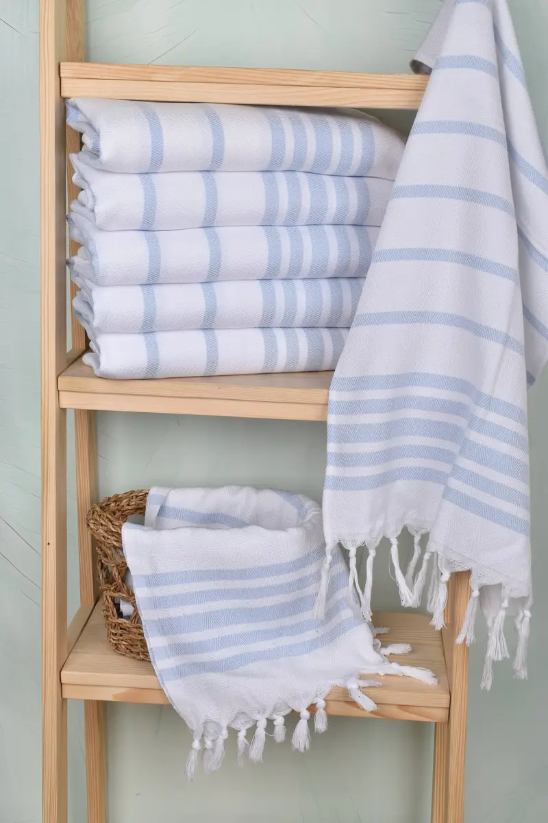 Handmade Gift, 36x24 Cotton Herringbone Towel, Personalized Hand Towel, First Wedding Anniversary Gift, Kitchen Towel, Personalized Kitchen Towel - 3