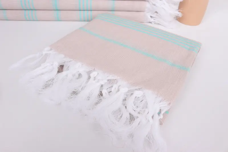 Kids Beach Towel, Sand-Resistant Peshtemal, Sand-resistant towel, 70x40 Cotton Striped Towel, Best Beach Towel, Christmas Gift, Custom Wedding Gifts - 5