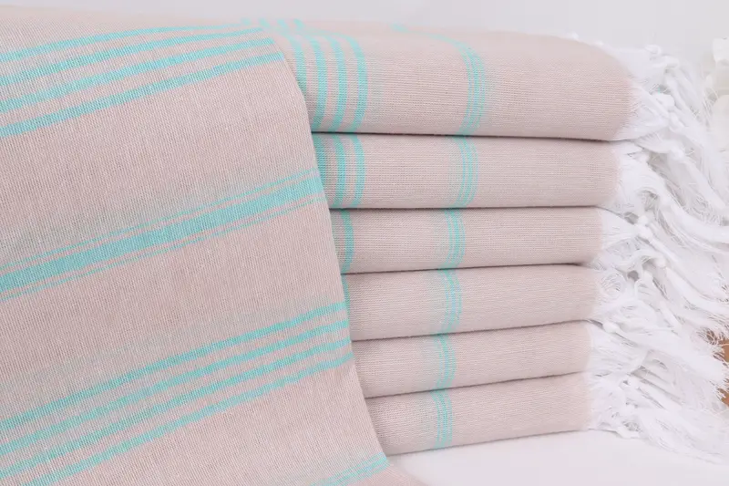 Kids Beach Towel, Sand-Resistant Peshtemal, Sand-resistant towel, 70x40 Cotton Striped Towel, Best Beach Towel, Christmas Gift, Custom Wedding Gifts - 1