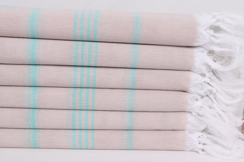 Kids Beach Towel, Sand-Resistant Peshtemal, Sand-resistant towel, 70x40 Cotton Striped Towel, Best Beach Towel, Christmas Gift, Custom Wedding Gifts - 3