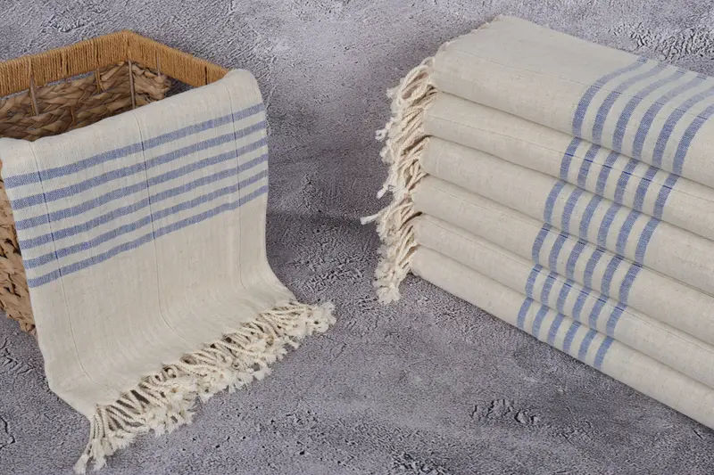 Custom Wedding Gifts, Beach Size Towel, 68x36 Cotton Striped Towel, Quick-Dry Beach Towel, Bridesmaid Gift, Bridal Party Gifts, Organic Beach Towel - 3