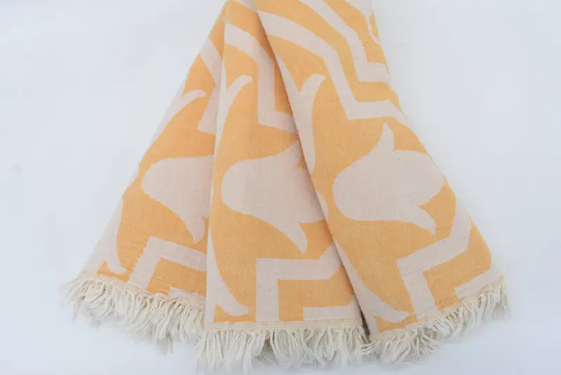 Leichtes Handtuch, übergroßes Strandtuch, Hochzeitsgeschenk für Braut, schnell trockenes Strandtuch, 68x36 Baumwoll-Tulpe-Mustertuch, türkisches Handtuch USA - 3