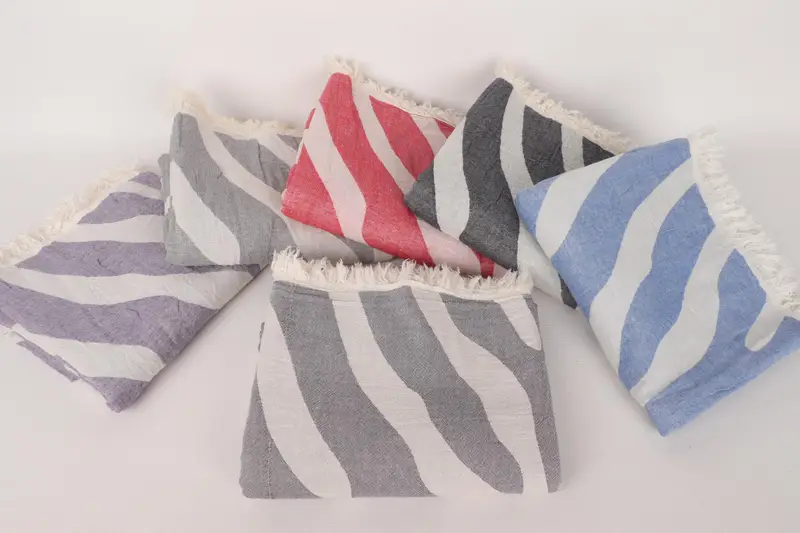 Summer Towel, Lightweight Turkish towel, 70x40 Cotton Patterned Towel, Family Gift Basket, Bathroom Towel, Bachelorette Gifts, Summer Gift - 3