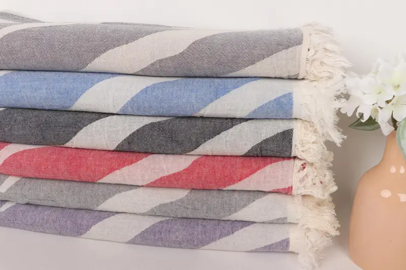 Summer Towel, Lightweight Turkish towel, 70x40 Cotton Patterned Towel, Family Gift Basket, Bathroom Towel, Bachelorette Gifts, Summer Gift - 2