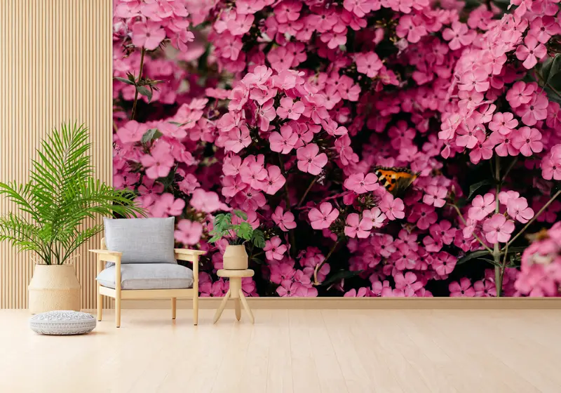 Floral Wall Poster,Modern Wall Paper,Wall Paper Peel and Stick,Flower Mural,Paper Wall Art ,Botanical Wall Print, - 8