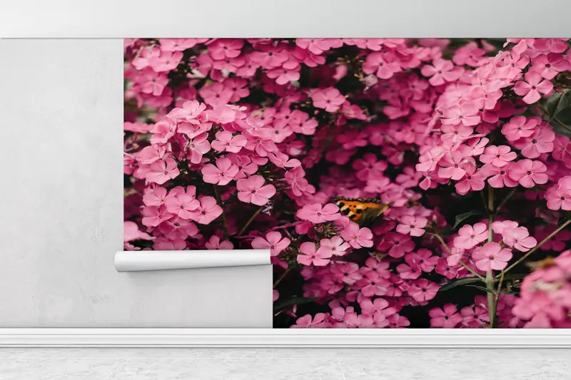 Floral Wall Poster,Modern Wall Paper,Wall Paper Peel and Stick,Flower Mural,Paper Wall Art ,Botanical Wall Print, - 3