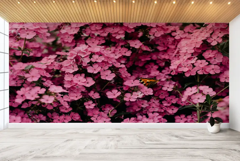Floral Wall Poster,Modern Wall Paper,Wall Paper Peel and Stick,Flower Mural,Paper Wall Art ,Botanical Wall Print, - 7